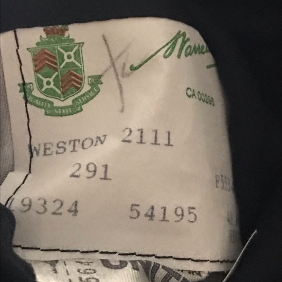 Warren K. Cook Men's Dark Blue Striped 2-Button 100% Wool Suit - Picture 16 of 16